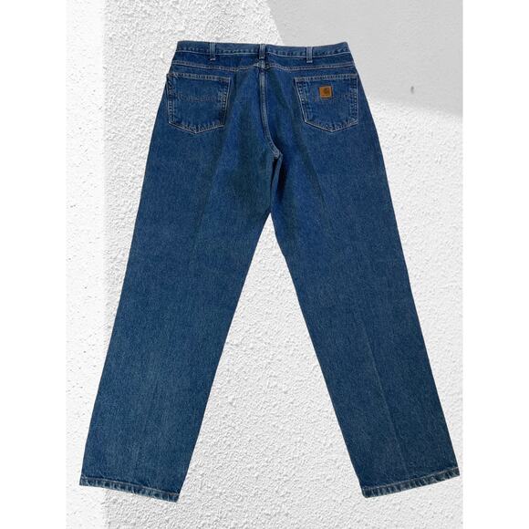 Carhartt Relaxed Fit Jeans. 14806, D17 DST, 40x32, New condition, Med Wash - Picture 2 of 5